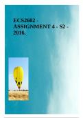ECS2602 - ASSIGNMENT 4 - S2 - 2016.