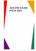 AUE3701 EXAM PACK 2023.