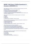 NURS 1140 Exam 2 EAQs Questions & Answers (GRADED A+)