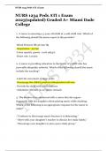NURS 1234 Peds ATI 1 Exam 2023(updated) Graded A+ Miami Dade College
