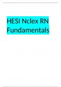 HESI Nclex RN Fundamentals