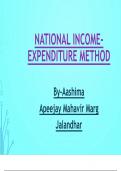 national income expenditure method 