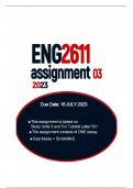 ENG 2611 ASSIGNMENT 03 2023