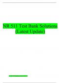 NR 511 Test Bank Solutions (Latest Update)