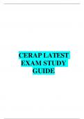 CERAP LATEST EXAM STUDY GUIDE