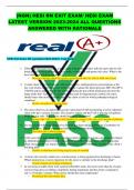 HESI RN EXIT EXAM/ HESI EXAM LATEST VERSION 2023-2024 ALL QUESTIONS ANSWERED WITH RATIONALE PACKAGE DEAL
