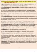 Texas Insurance Code Chapter 6002 Prep for Fire Alarm Statute and RuleTFM11 and TFM12 NFPA 72 1. Fire alarm device: any device capable, through audible or visible means, of warning that fire or combustion has occurred or is occurring 2. Fire alarm plannin