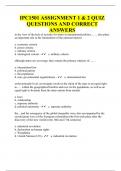 IPC1501 ASSIGNMENT 1 & 2 QUIZ QUESTIONS AND CORRECT ANSWERS