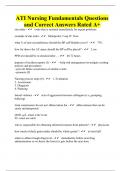 ATI Nursing Fundamentals Questions and Correct Answers Rated A+