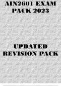 AIN2601 LATEST EXAM PACK 2023