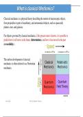 Summary -  Physics (classical mechanism)