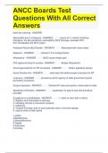 ANCC Boards Test Questions With All Correct Answers