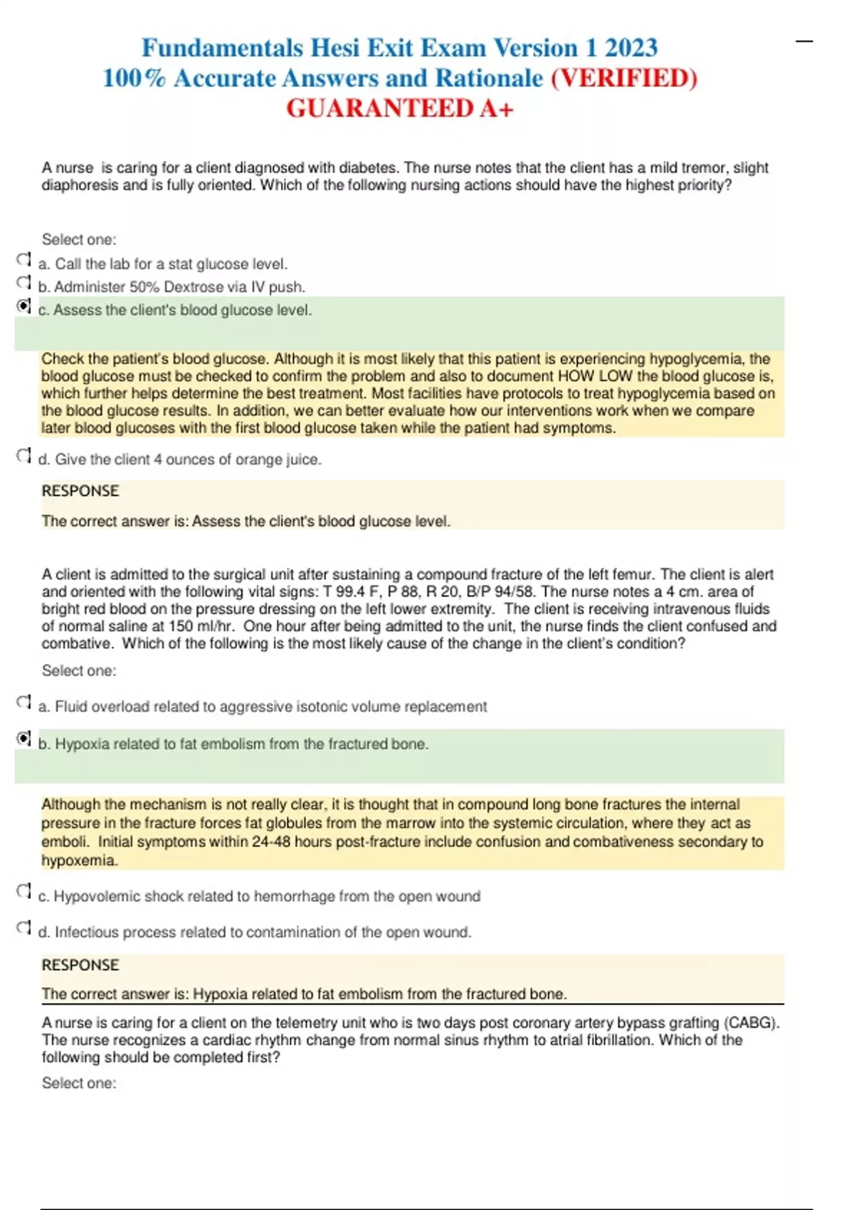 2023 Post study quiz fundamentals capstone while this - civictione