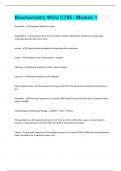 Biochemistry WGU C785 EXAMS TEST BANK QUESTIONS AND ANSWERS LATEST 