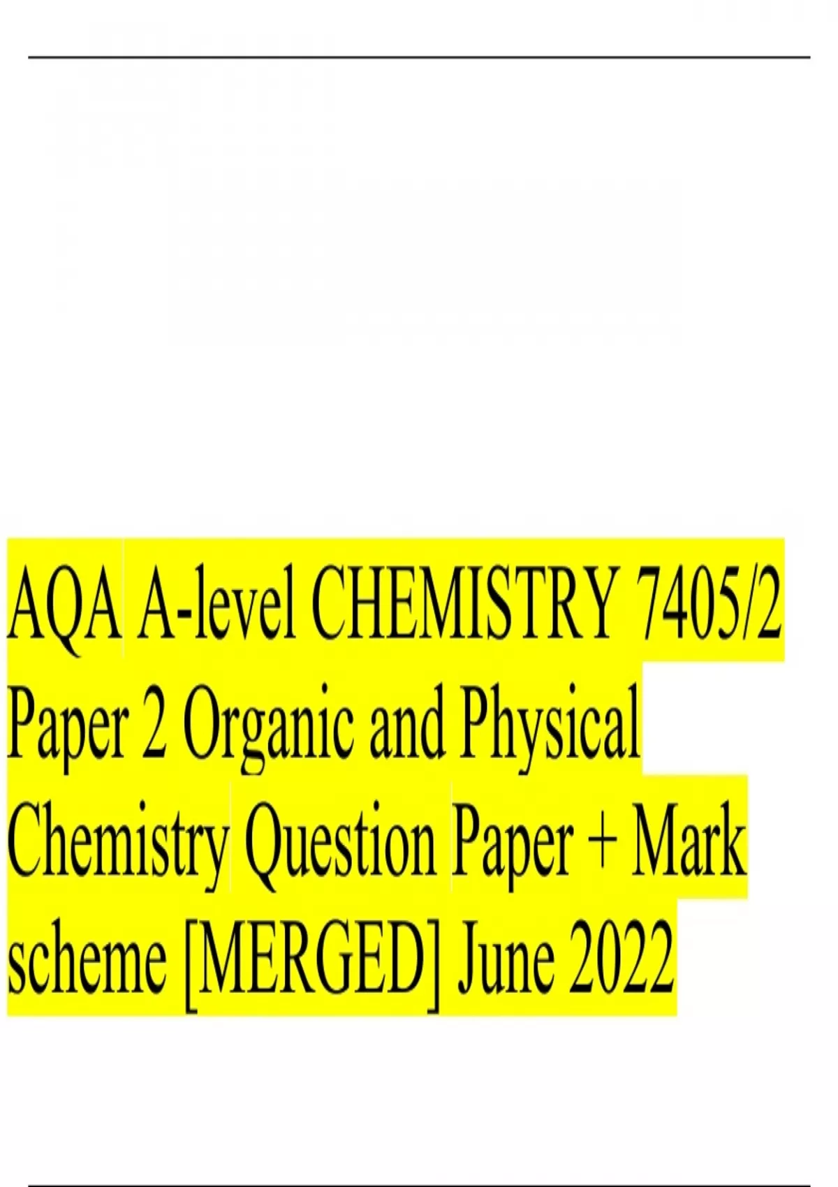 aqa-a-level-chemistry-7405-2-paper-2-organic-and-physical-chemistry