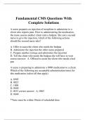 Fundamental CMS Questions With Complete Solutions