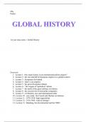 Global history class notes year 1 IRO