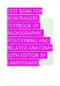 TEST BANK FOR BONTRAGERS TEXTBOOK OF RADIOGRAPHIC POSITIONING AND RELATED ANATOMY 10TH EDITION BY LAMPIGNANO Chapter 01: Terminology, Positioning, and Imaging Principles Test Bank MULTIPLE CHOICE