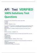 AFI Test VERIFIED  100% Solutions Test  Questions