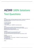 AZ300 100% Solutions Test Questions