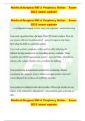 Medical-Surgical RN A Prophecy Relias	Exam 2022 latest update  