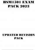 BSM1501 EXAM PACK 2023