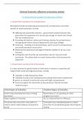 Summary International A level CIE chapter 1 Economic influences 