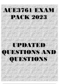 AUE3761 EXAM PACK 2023