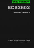 ECS2602 Exam Pack 2025 [Updated]