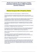 Exam (elaborations) Medical-Surgical RN A Prophecy Relias Questions And answers 2023 latest