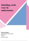 Samenvatting -  inleiding recht voor de ondernemer