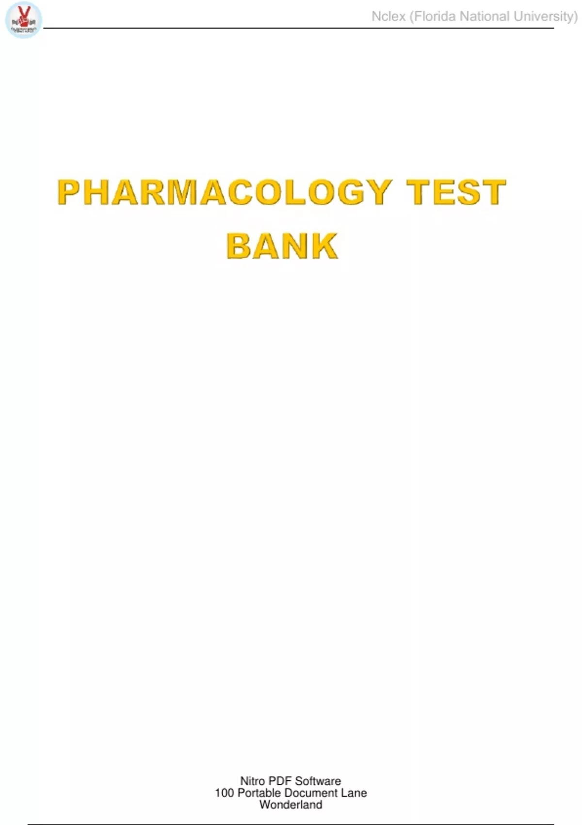 Latest HESI Pharmacology Question Bank 100 Verified Questions with