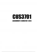 CUS3701 Assessment 3 Semester 1 2023