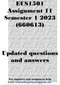 ECS1501 Assignment 11 semester 1 2023 (660613)