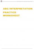 ABG INTERPRETATION PRACTICE WORKSHEET