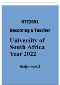 BTE2601 becoming a teacher Assignment 2 Unique Number: 629125 2023