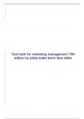 Test bank for marketing management 15th edition by philip kotler kevin lane keller
