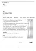 AQA   AS MATHEMATICS Paper 1 MAY 2023