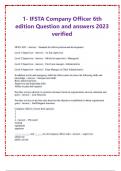 1- IFSTA Company Officer 6th edition Question and answers 2023 verified