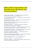 Bundle For WGU C236 Exam Questions and Correct Answers