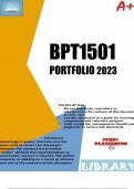 BPT1501 Assignment 7 (PORTFOLIO COMPLETE ANSWERS) Semester 1 2024 (536073) - DUE 18 June 2024