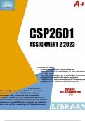 CSP2601 (ASSIGNMENTS) Bundle 2023