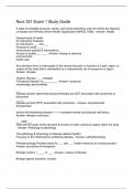 Nurs 351 Exam 1 Study Guide