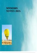 MNM2605 NOTES 2023. 