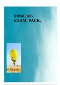 MNM2605 EXAM PACK.