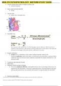  MSN 570 Pathophysiology Midterm study guide 