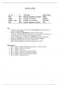 Spiekbrief SPSS MVDA (psychologie jaar 2, blok 4) 