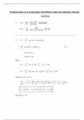 Complete Solution Manual Fundamentals of Aerodynamics 6th Edition Anderson Questions & Answers with rationales (Chapter 1-19)