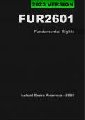 FUR2601 Updated Exam Pack (2024) Oct/Nov [A+ Guaranteed] - Fundamental Rights