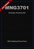 MNG3701 Exam Packages + Assignments (2023 - 2024)